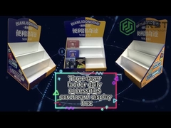 Tampilan PDQ Karton yang Dapat Didaur Ulang Logo Kustom Tampilan Konter Karton Ritel