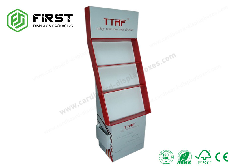 Customized Cardboard Box Displays Shelf Pop Up Corrugated Floor Display