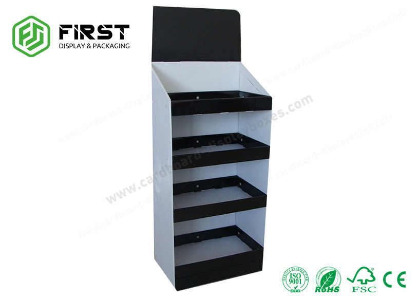 Customized Cardboard Box Displays Shelf Pop Up Corrugated Floor Display
