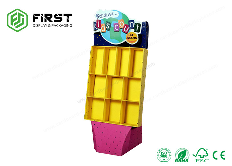 Flat Packed Custom Cardboard Pop Displays For Shopping Mall