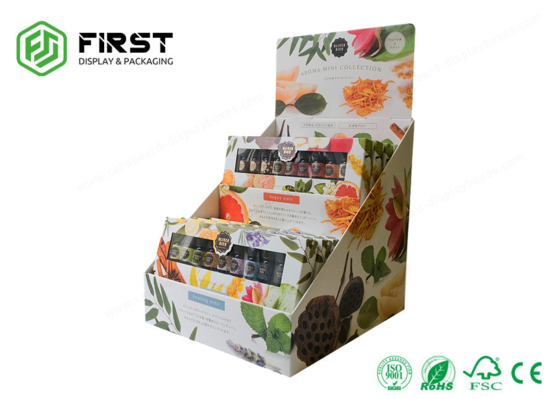 Iklan Ritel Kustom POP Paper Menampilkan Counter Top Cardboard Display Unit